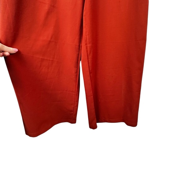 Style Rack Terracotta Jumper Size Large Wide Leg Linen Look Softcore Minimalist - Picture 5 of 13